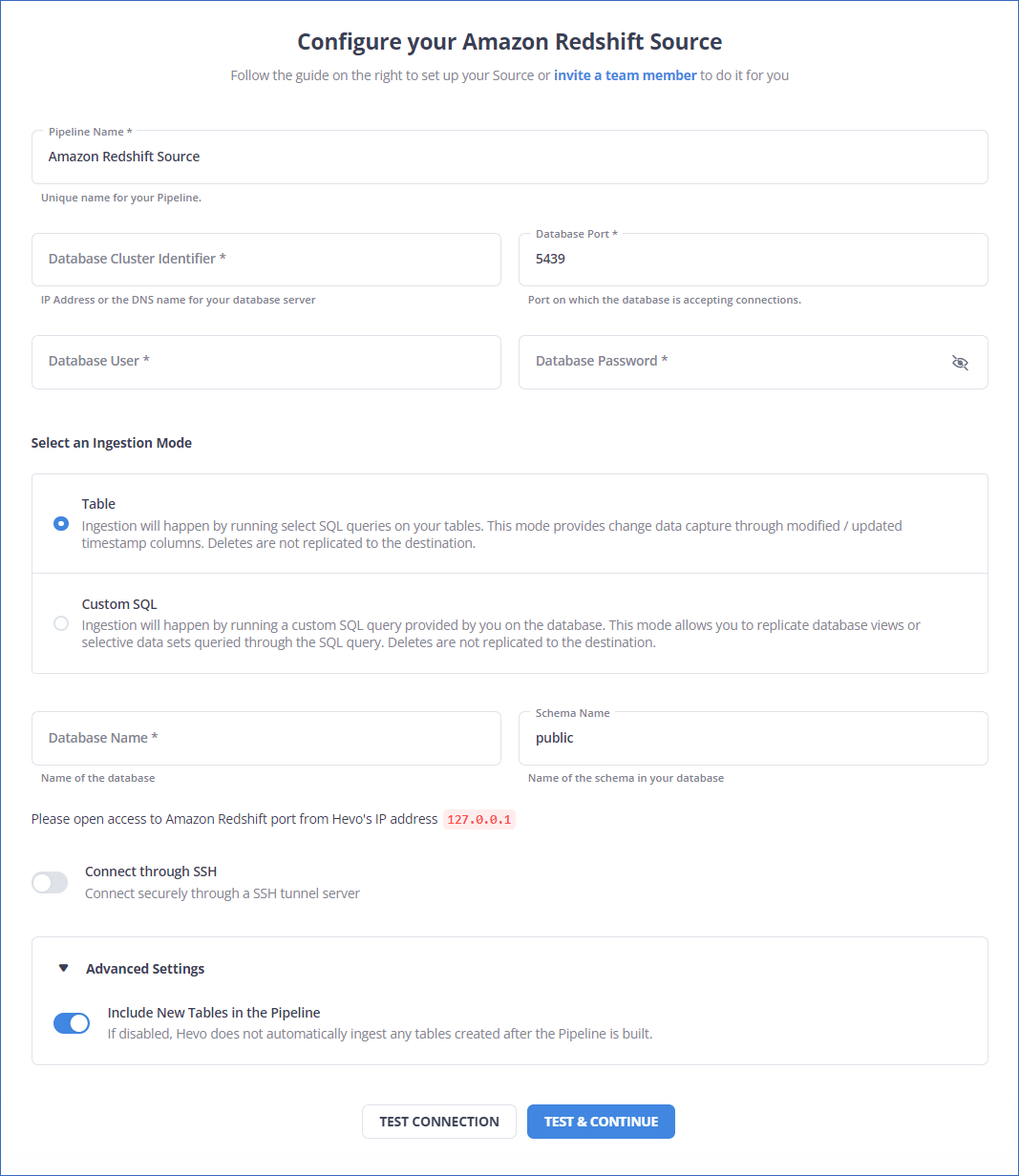 Redshift Settings: Pendo to Redshift | Hevo Data